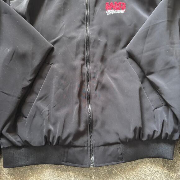 Vintage Sam's Town Las Vegas Oversized Jacket Mens XL Black 90s Poker Winner - Picture 5 of 9